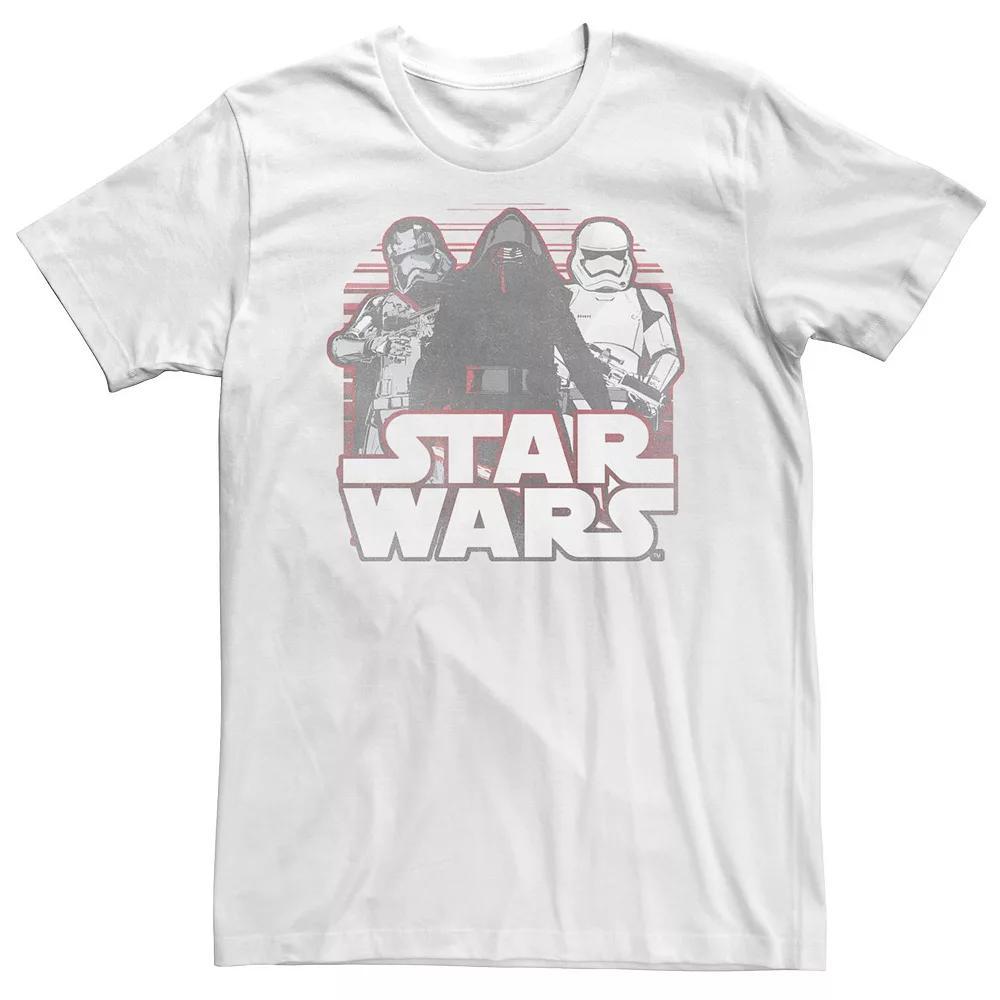 Big & Tall Star Wars Villains Logo Poster Tee, Men's, Size: XL Tall, White Product Image