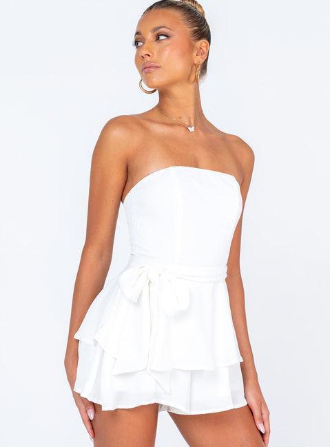 The Rolla Romper White Product Image