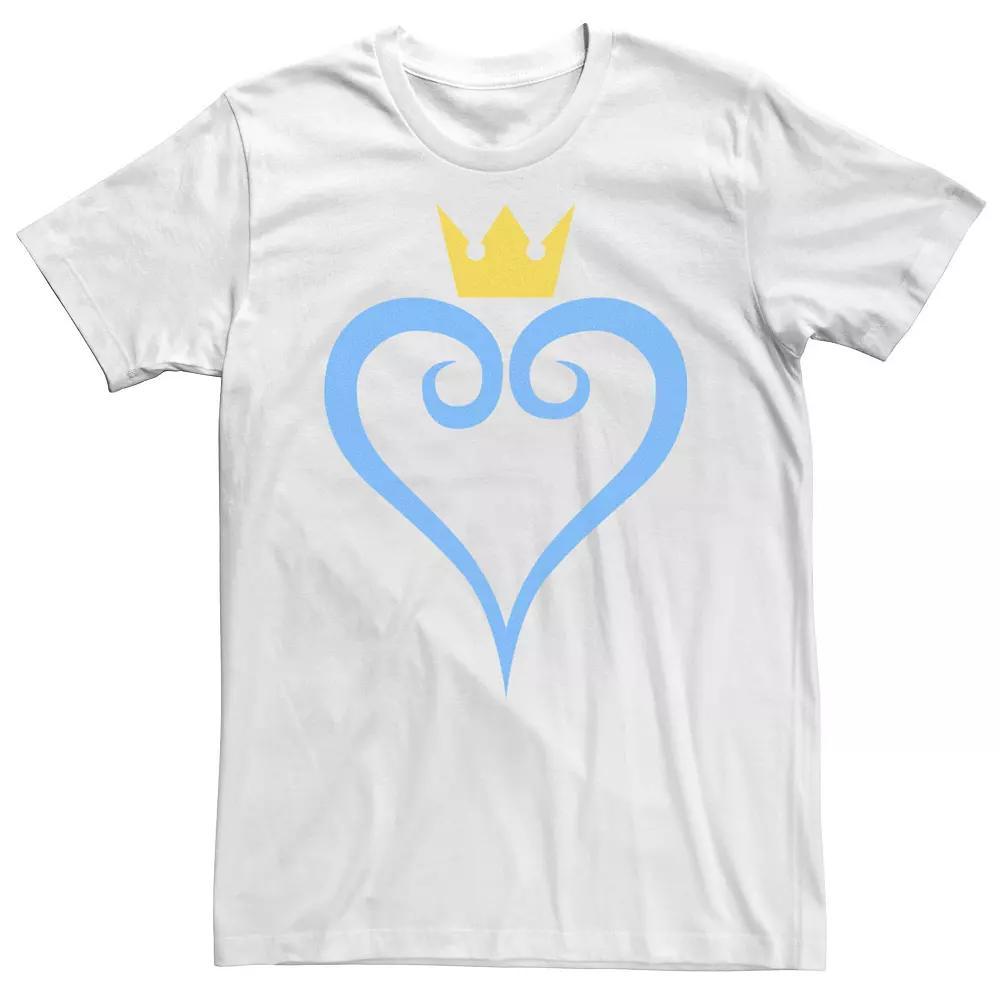 Men's Kingdom Hearts Heart And Crown Logo Tee, Size: Large, Black Product Image