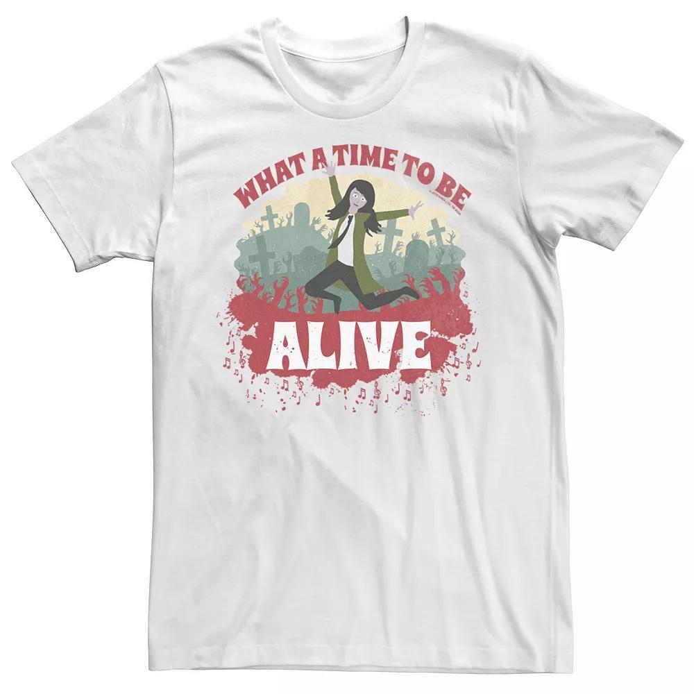 Men's Anna and the Apocalypse What A Time To Be Alive Jumping for Joy Tee, Size: 3XL, White Product Image