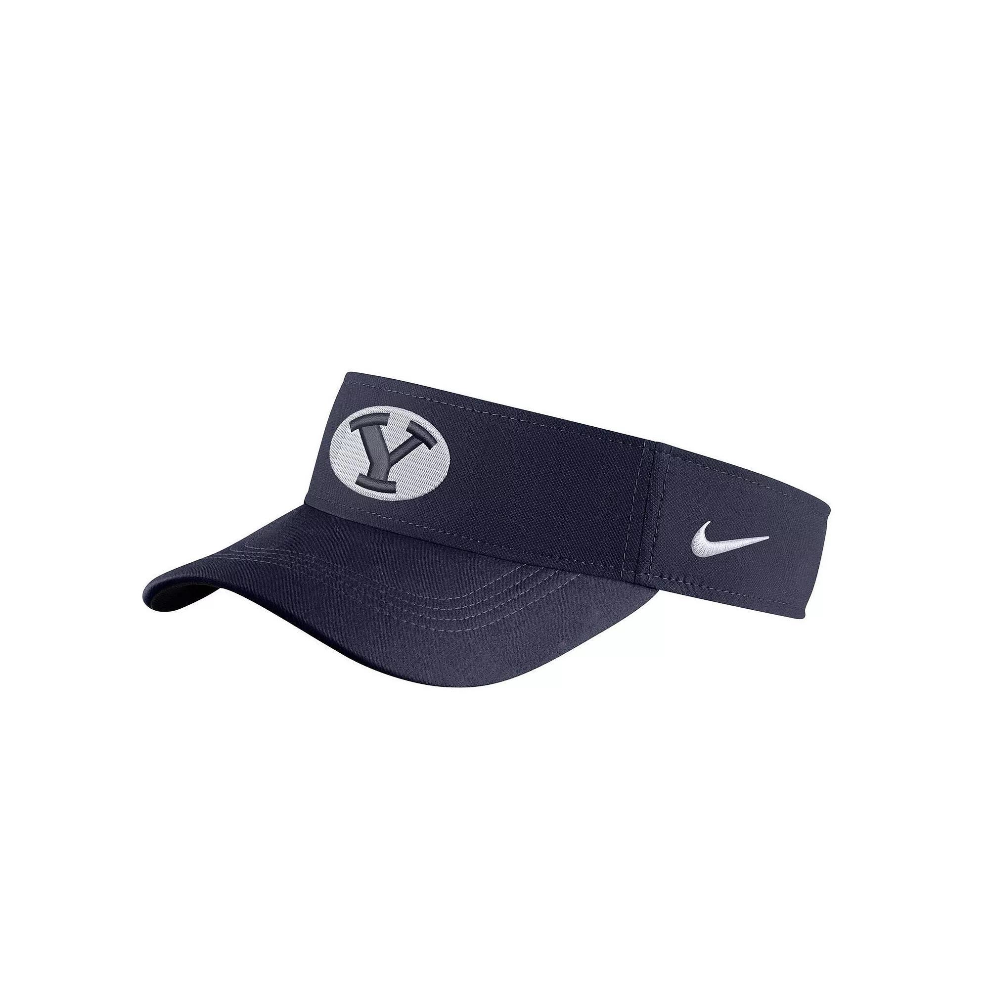 Men's Nike BYU Cougars Navy Sideline Performance Visor, Blue Product Image
