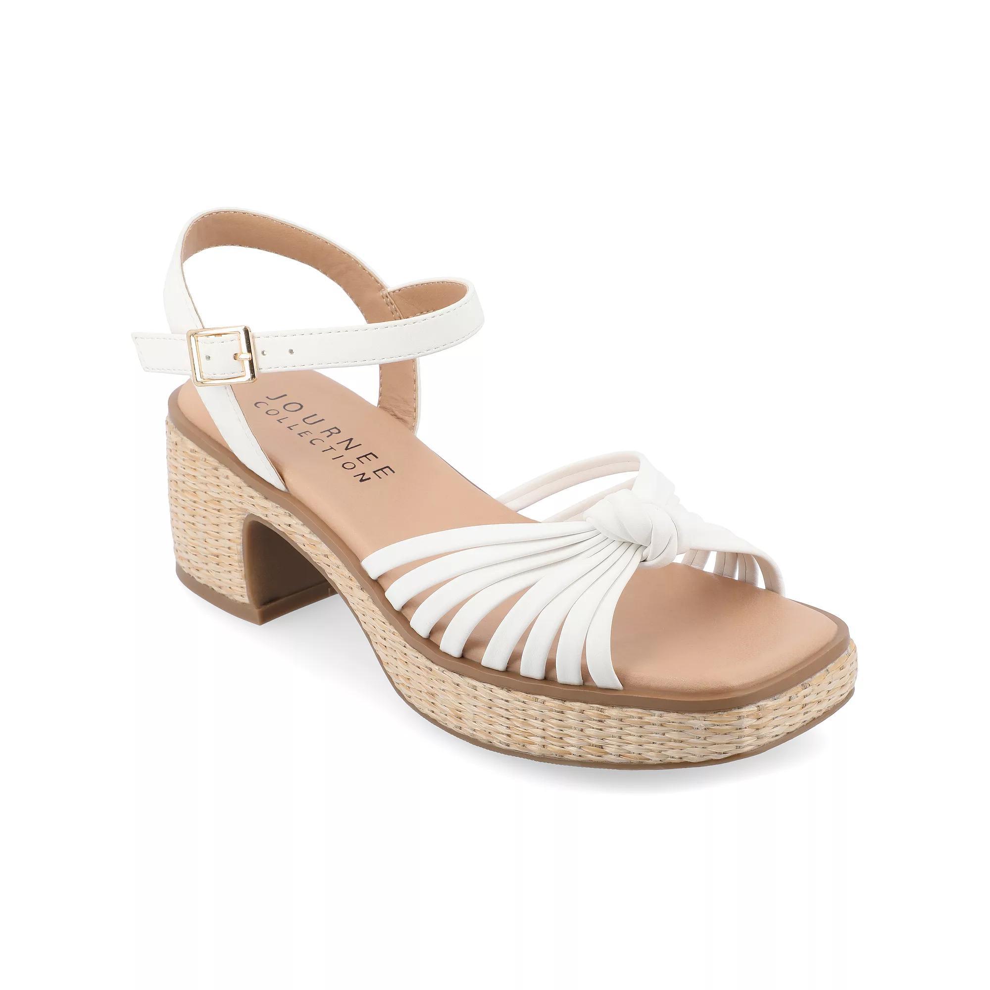 Journee Hally Women's Tru Comfort Foam™ Sandals, Size: 8.5, Off White Product Image