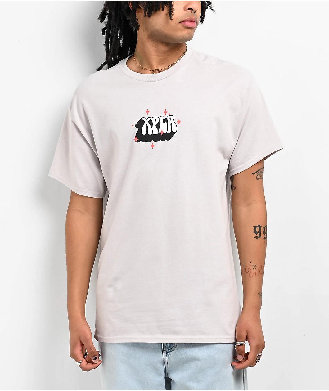 XPLR Fighting Demons Grey T-Shirt  Product Image