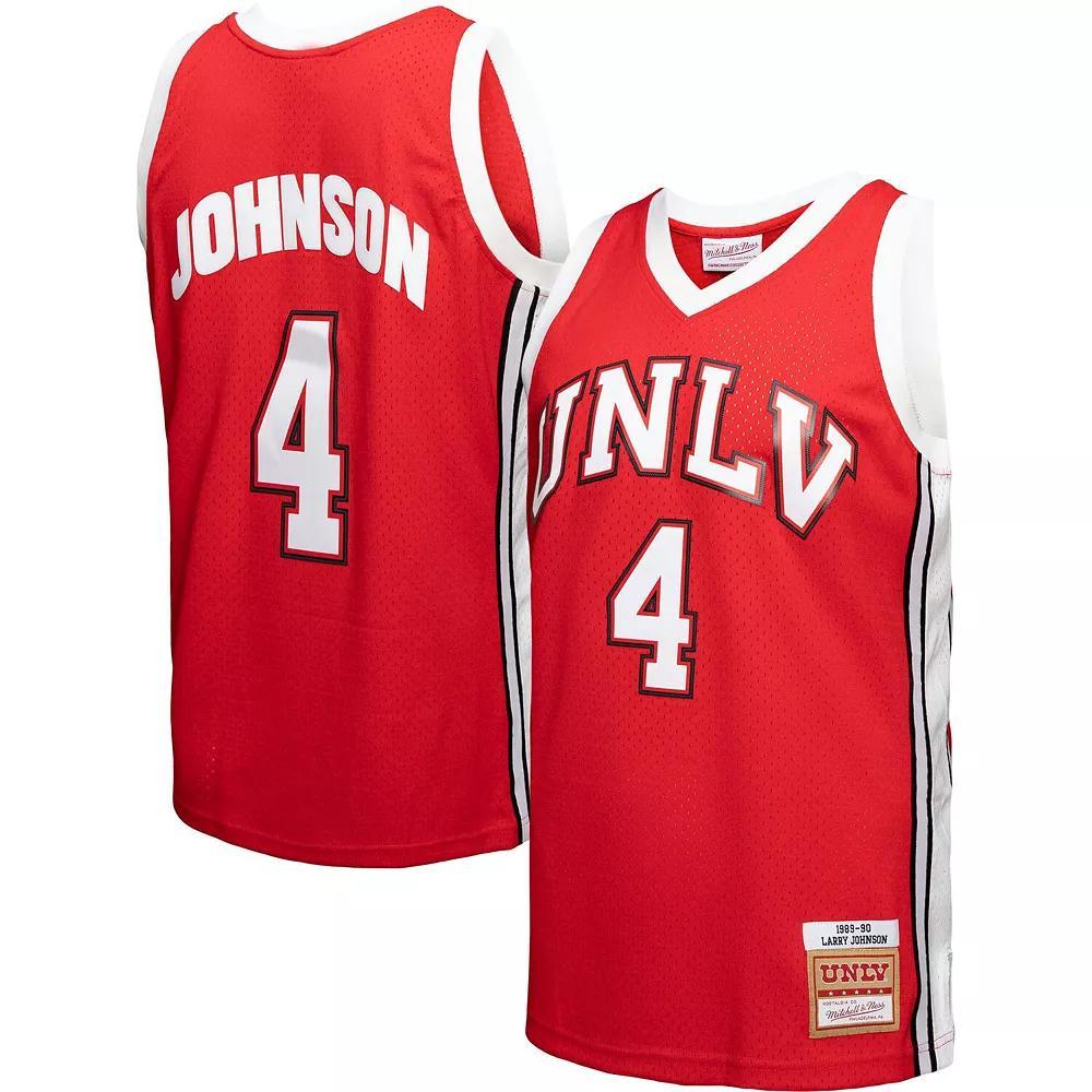 Men's Mitchell & Ness Larry Johnson Red UNLV Rebels Player Swingman Jersey, Size: Small Product Image