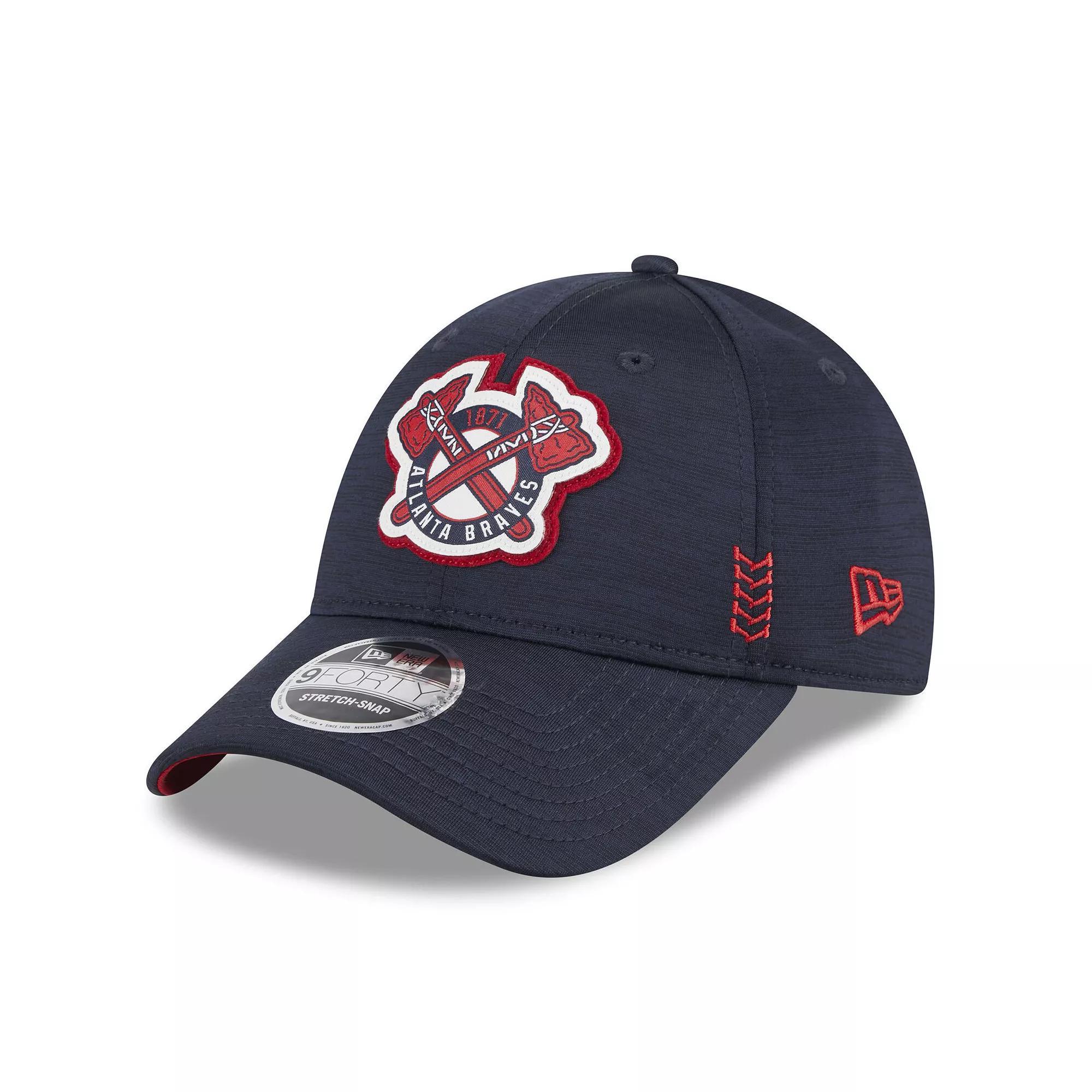 Men's New Era  Navy Atlanta Braves 2024 Clubhouse 9FORTY Adjustable Hat, Blue Product Image