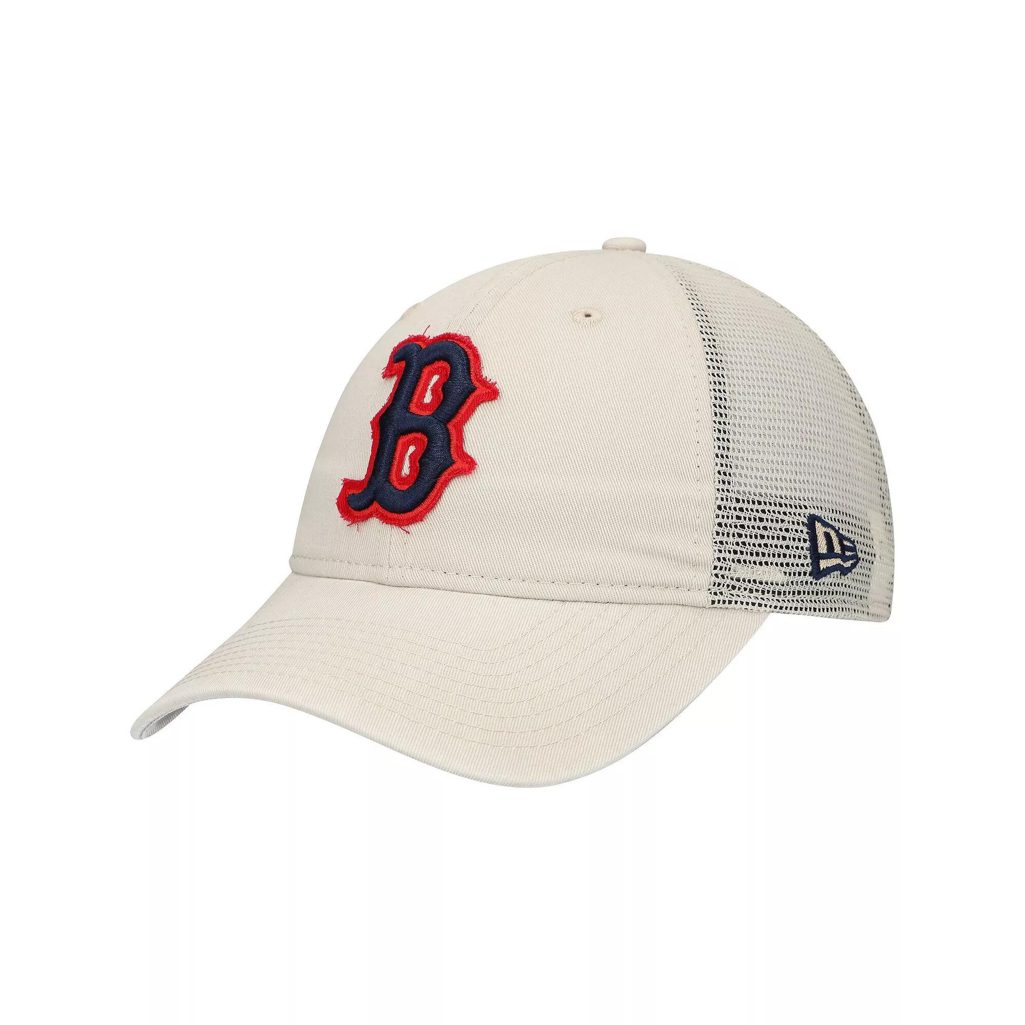 Men's New Era Stone Boston Red Sox Game Day 9TWENTY Adjustable Trucker Hat, Team Product Image