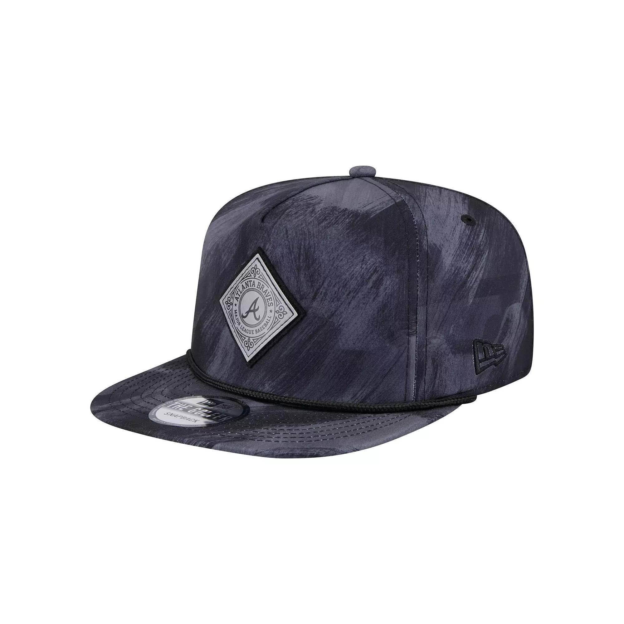 Men's New Era Navy Atlanta Braves Printed Golfer Snapback Hat, Blue Product Image