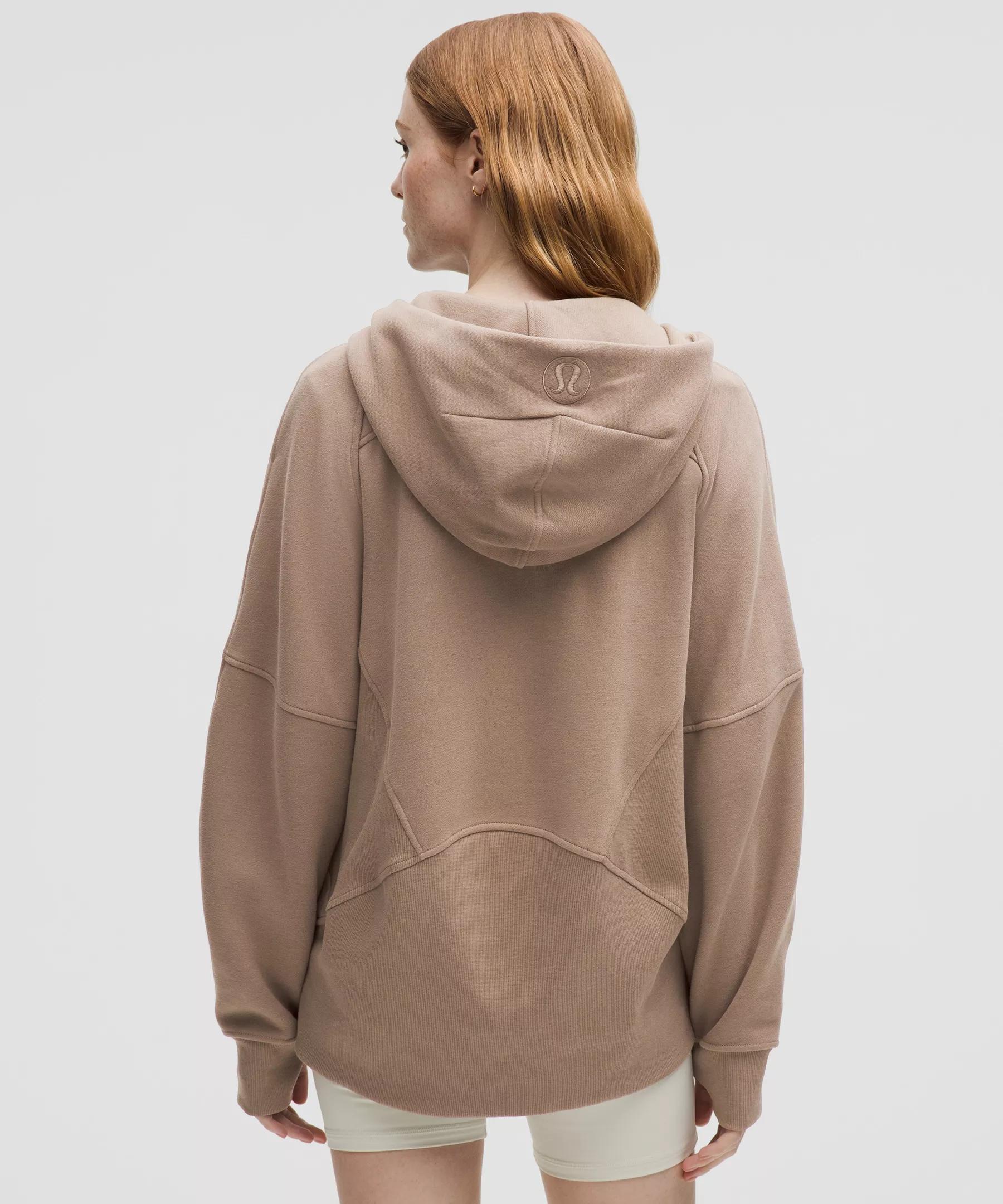 Scuba Oversized Half-Zip Long Hoodie Product Image