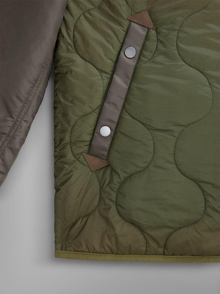 MIXED MEDIA QUILTED UTILITY JACKET Product Image