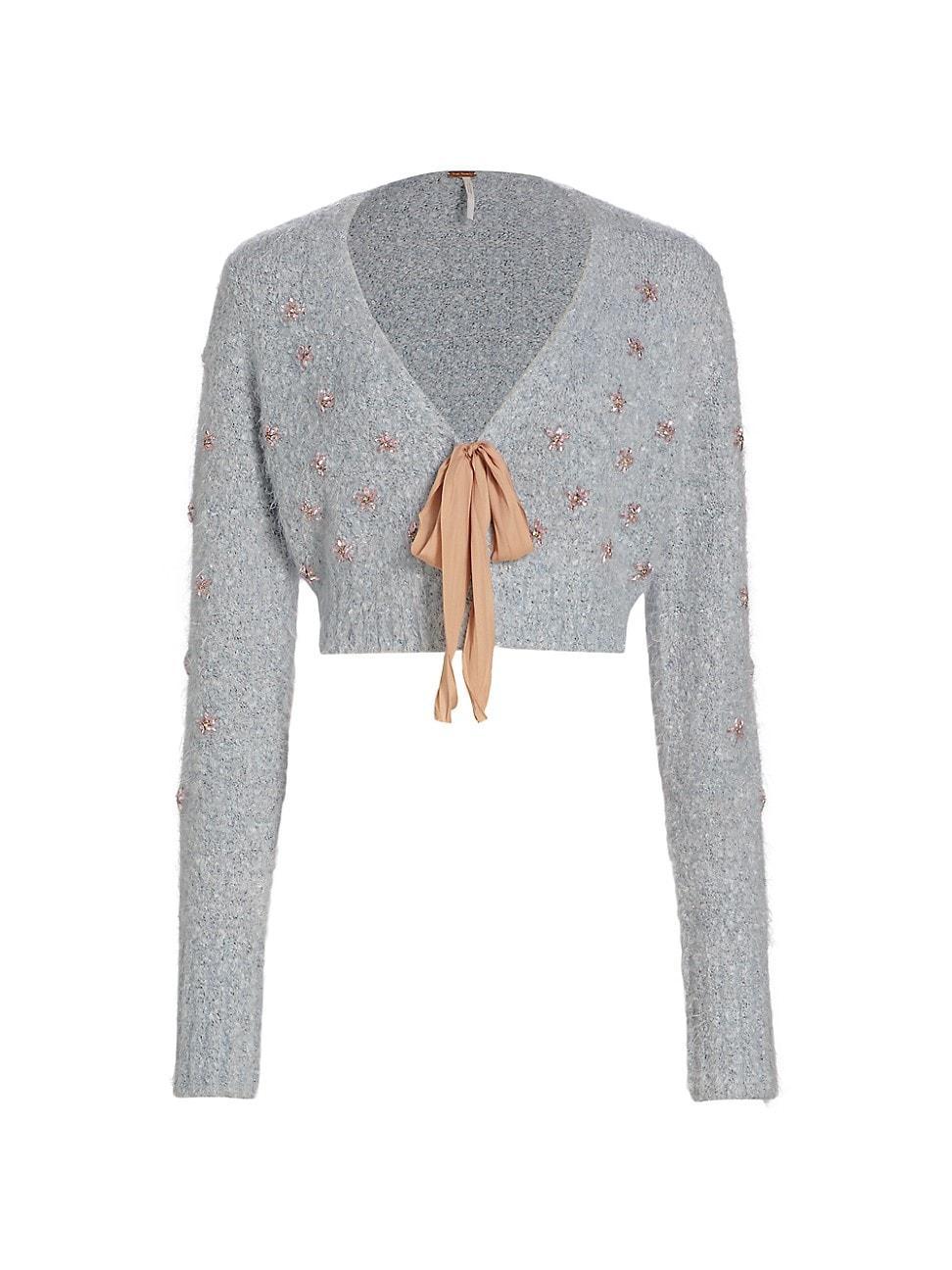 Free People Twinkle Cardi (Pearl Combo) Women's Clothing Product Image