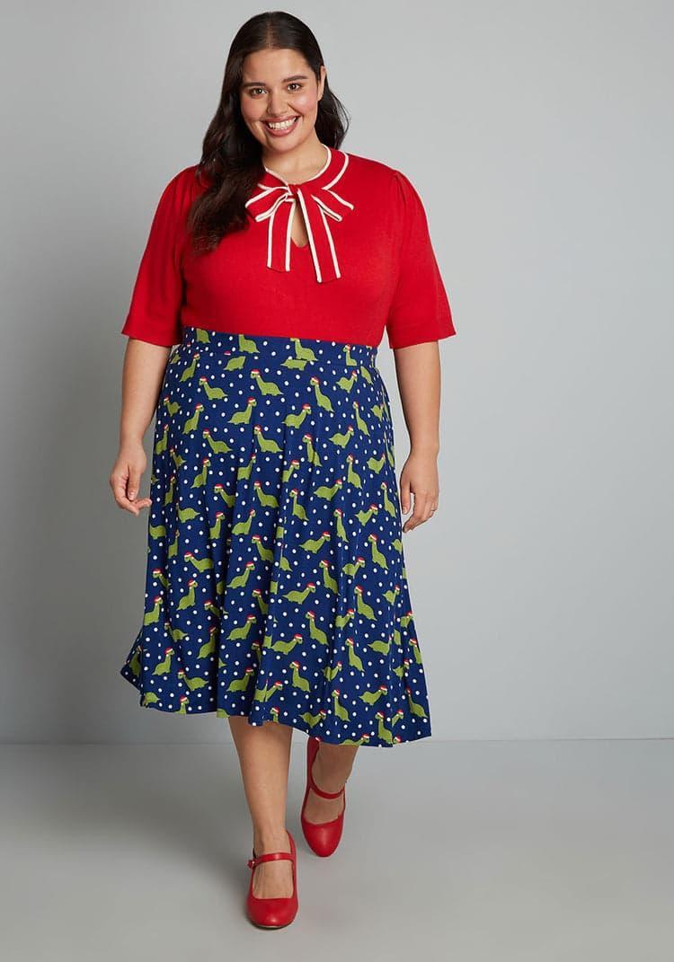 Excellence Attained Knit Midi Skirt Product Image
