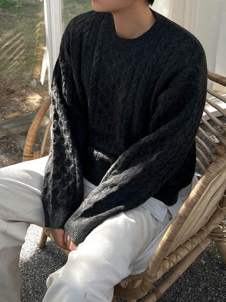 RT No. 12028 TWIST KNIT PULLOVER SWEATER Product Image