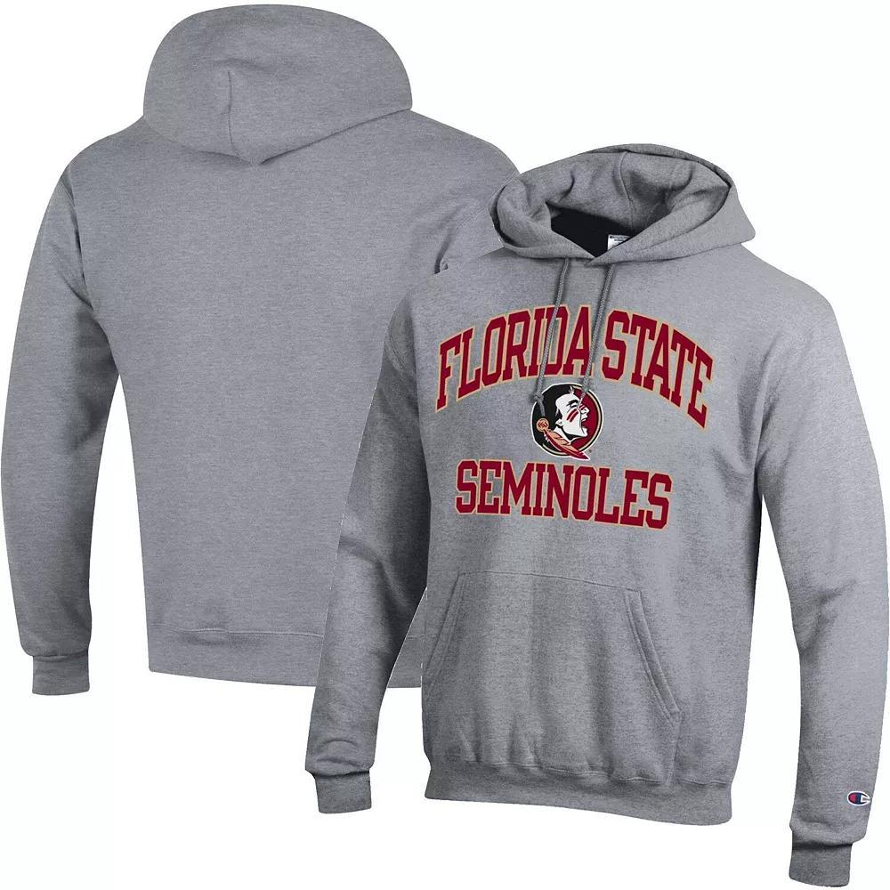 Men's Champion Heather Gray BYU Cougars High Motor Pullover Hoodie, Size: 2XL, Grey Product Image
