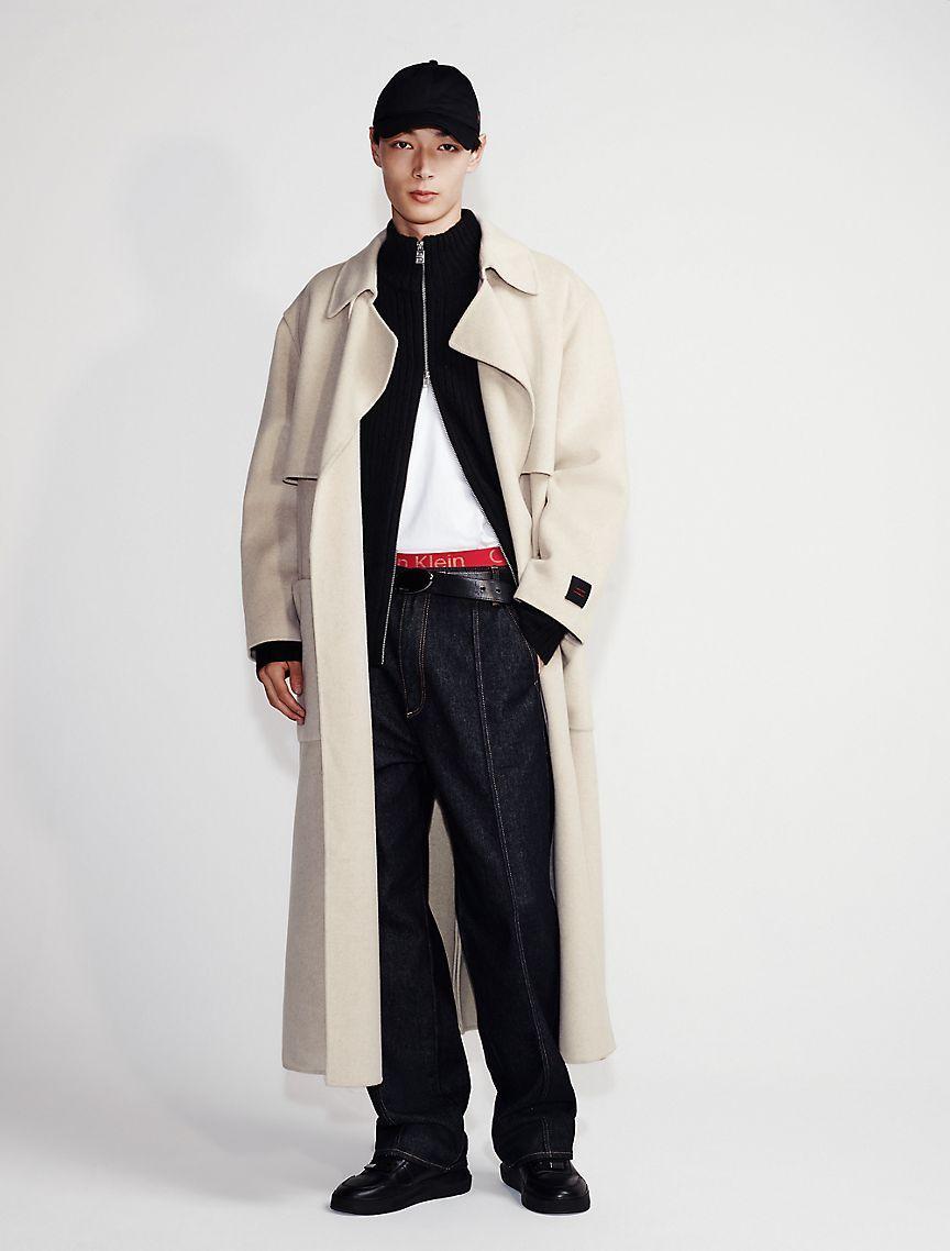 Wool Blend Trench Coat Product Image