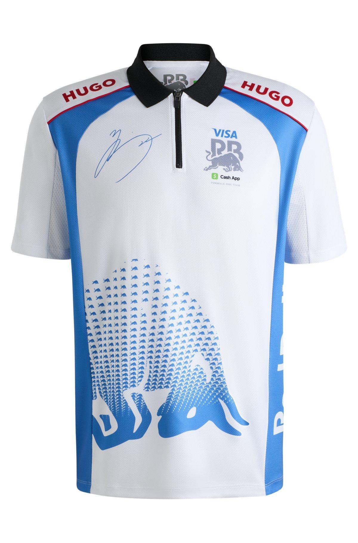 HUGO x VCARB polo shirt with Yuki Tsunoda artwork Product Image