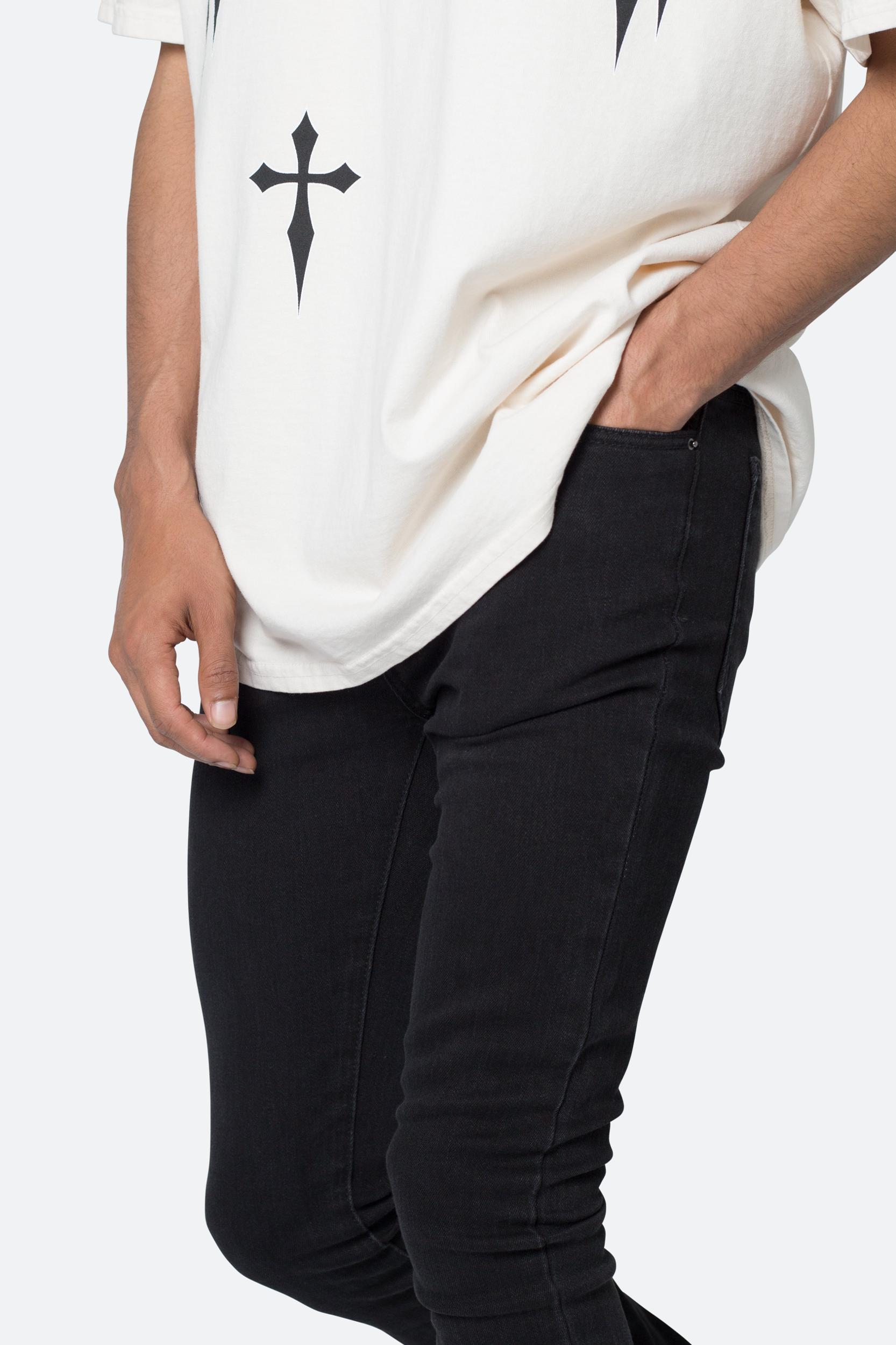 X514 Skinny Stacked Denim - Black Product Image