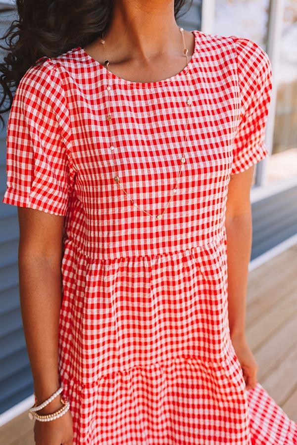 Freedom Rings Gingham Midi Product Image