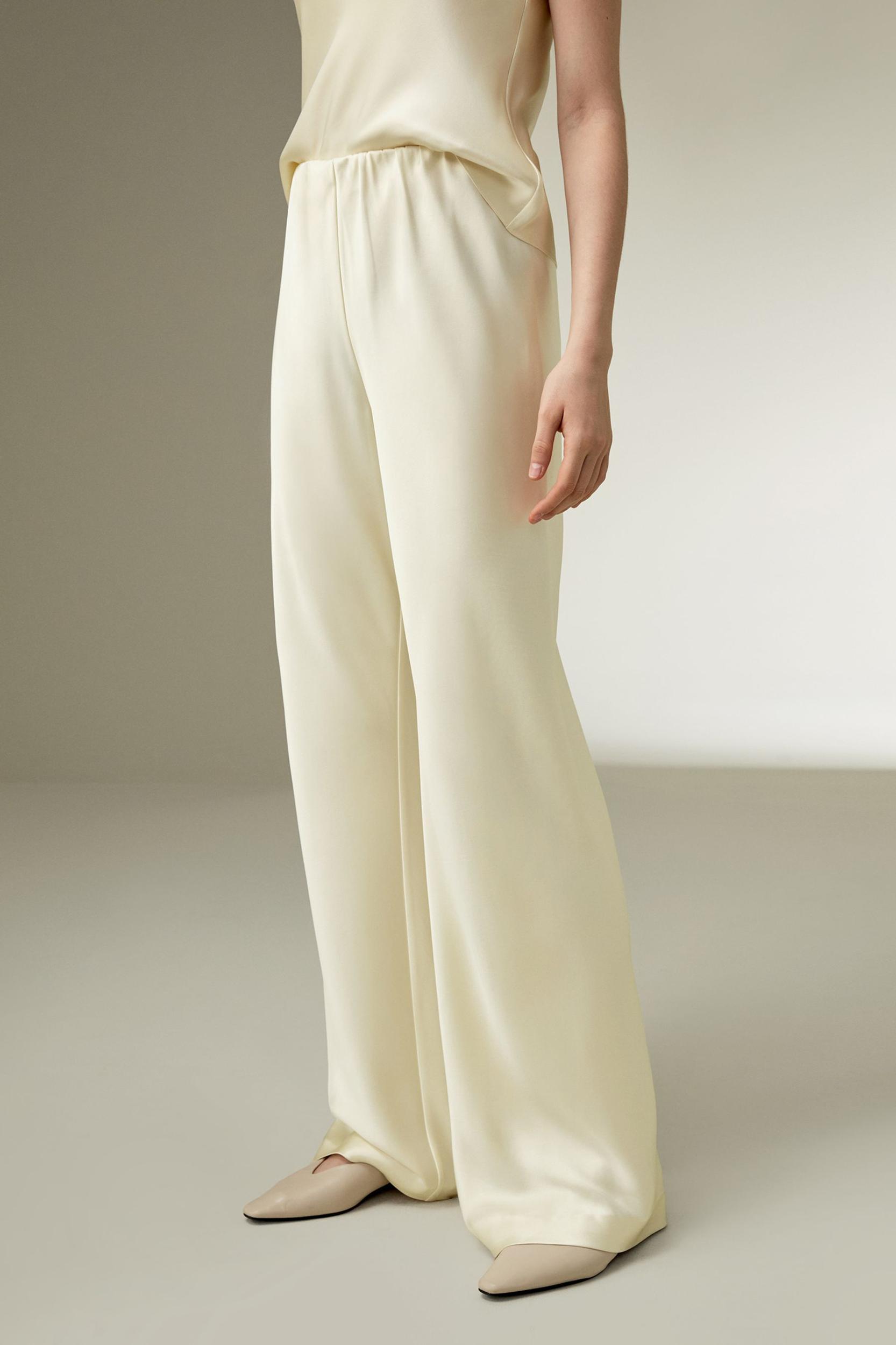 Full bias cut silk pants Product Image