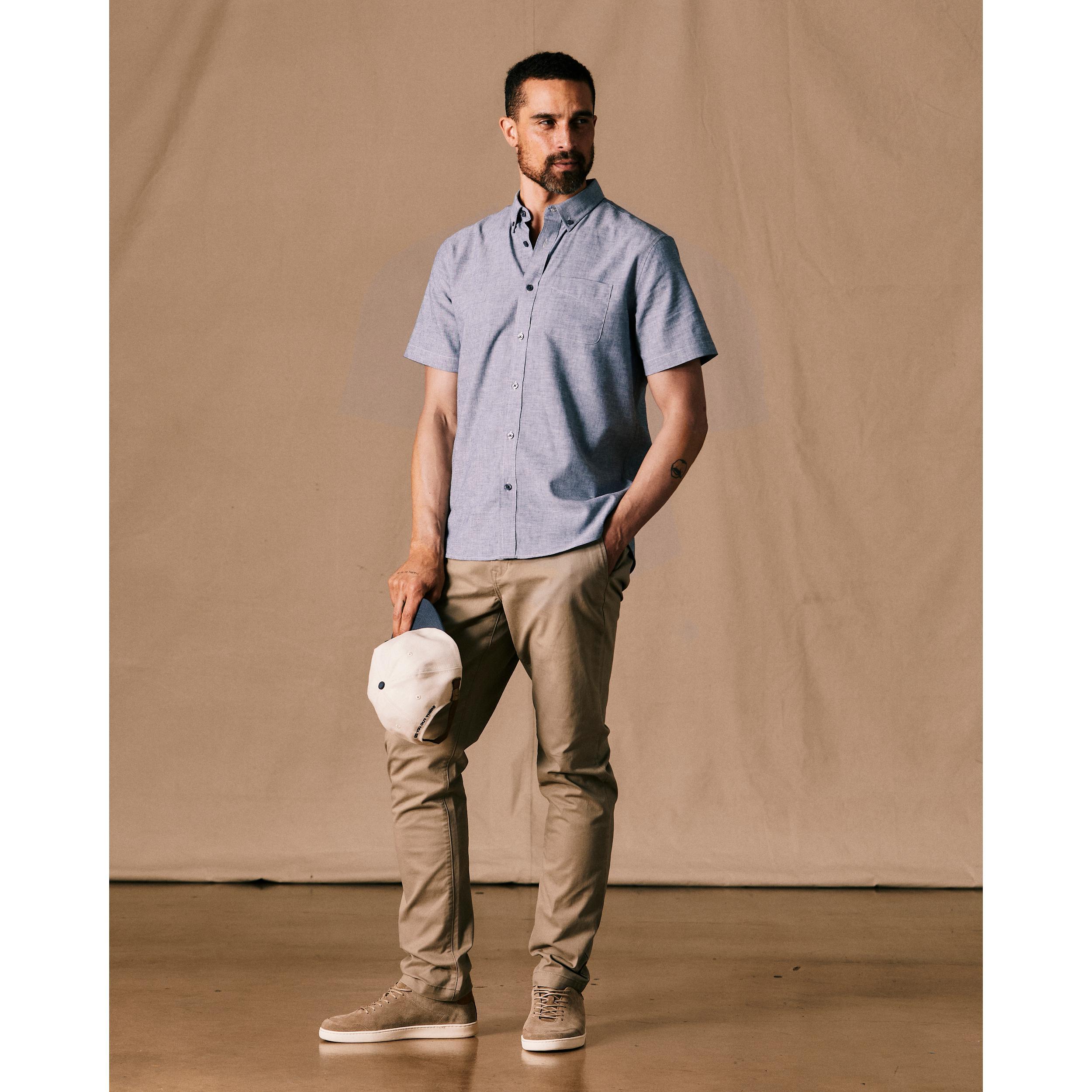 Wrinkle-Free Linen Short Sleeve Shirt Product Image