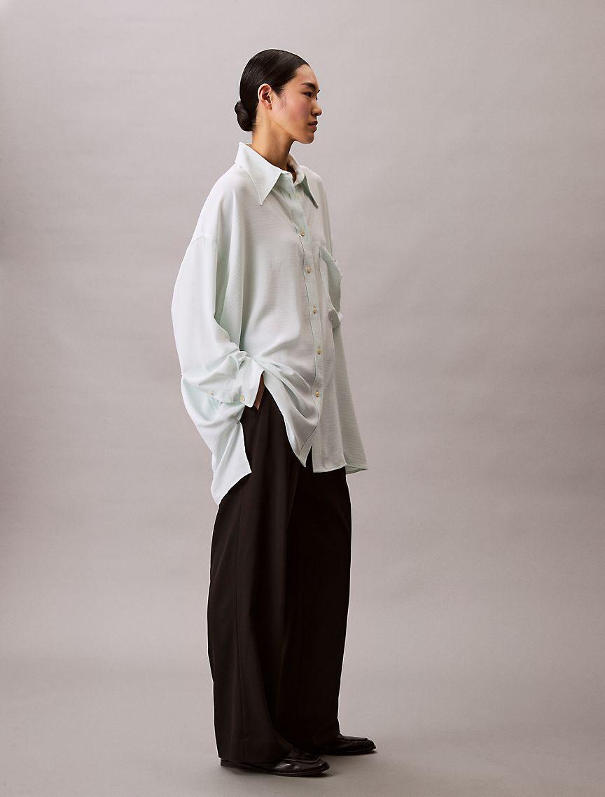 Gauze Button-Down Shirt Product Image