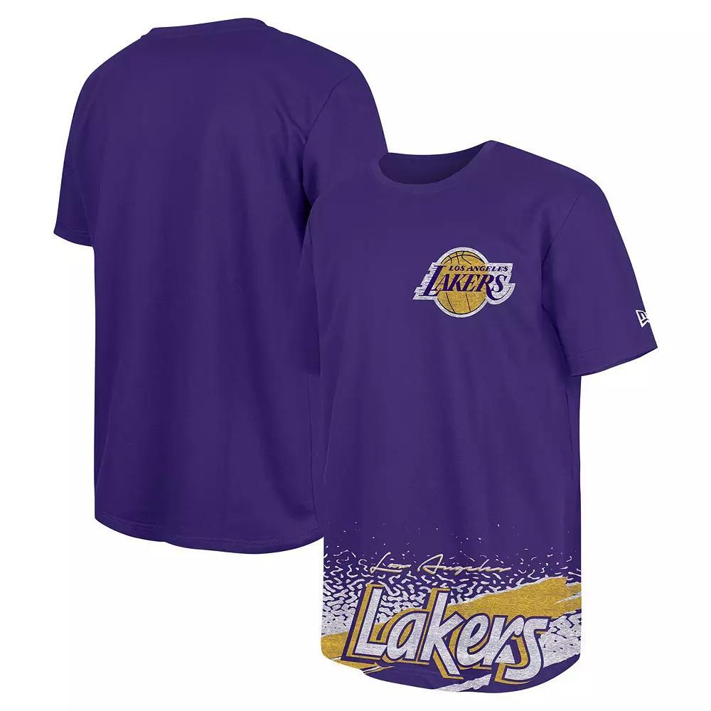 Men's New Era Purple Los Angeles Lakers Sport Classic T-Shirt, Size: XXL Product Image