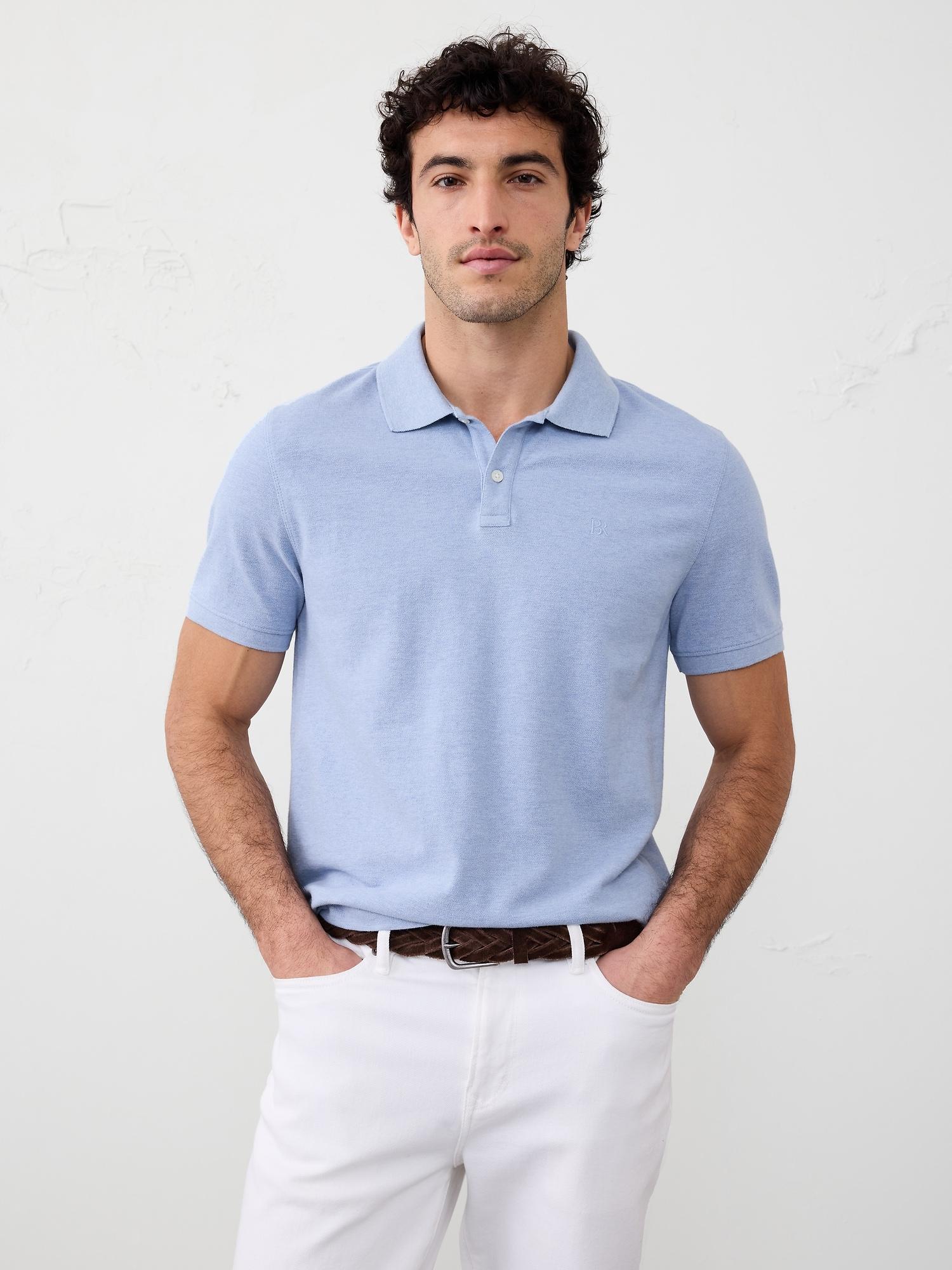 Cotton Monogram Pique Polo Product Image