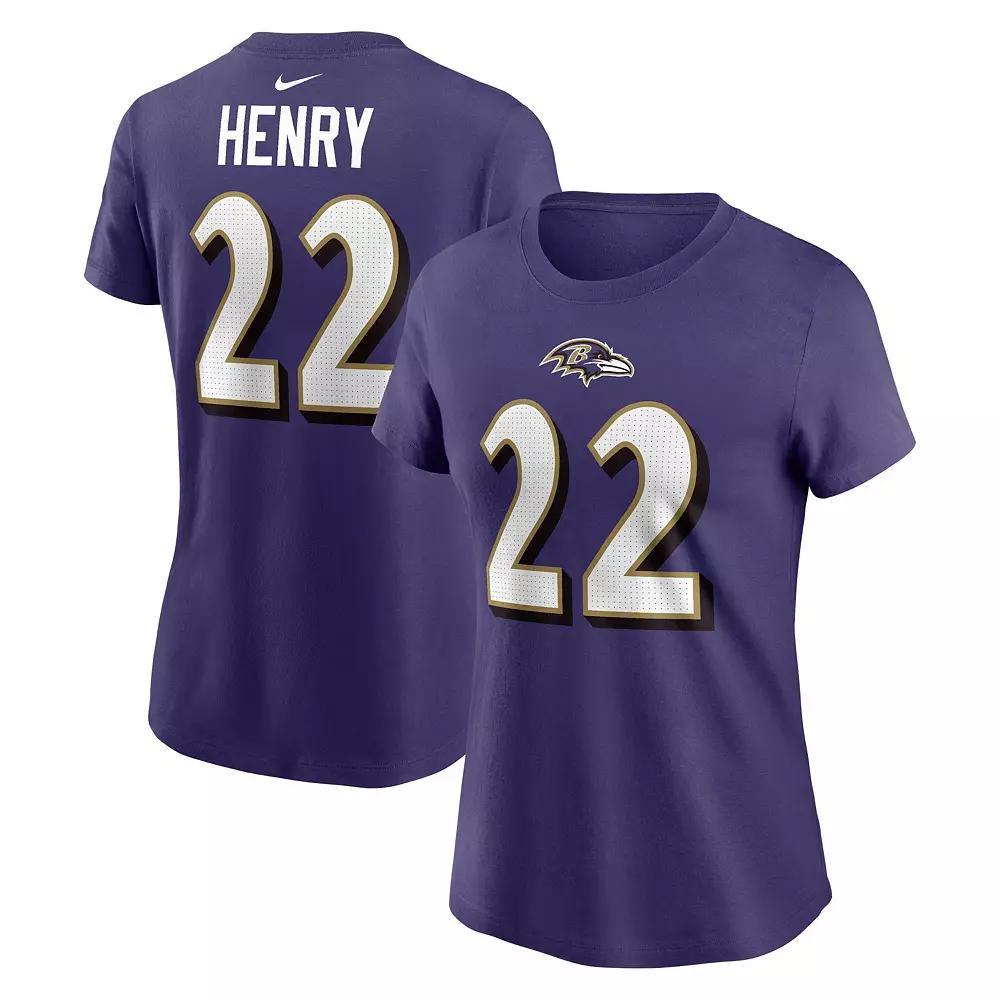 Women's Nike Derrick Henry Purple Baltimore Ravens Player Name & Number T-Shirt, Size: Medium Product Image