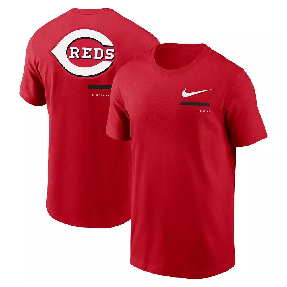 Men's Nike Red Cincinnati Reds Over the Shoulder T-Shirt, Size: Medium, Red Red Product Image