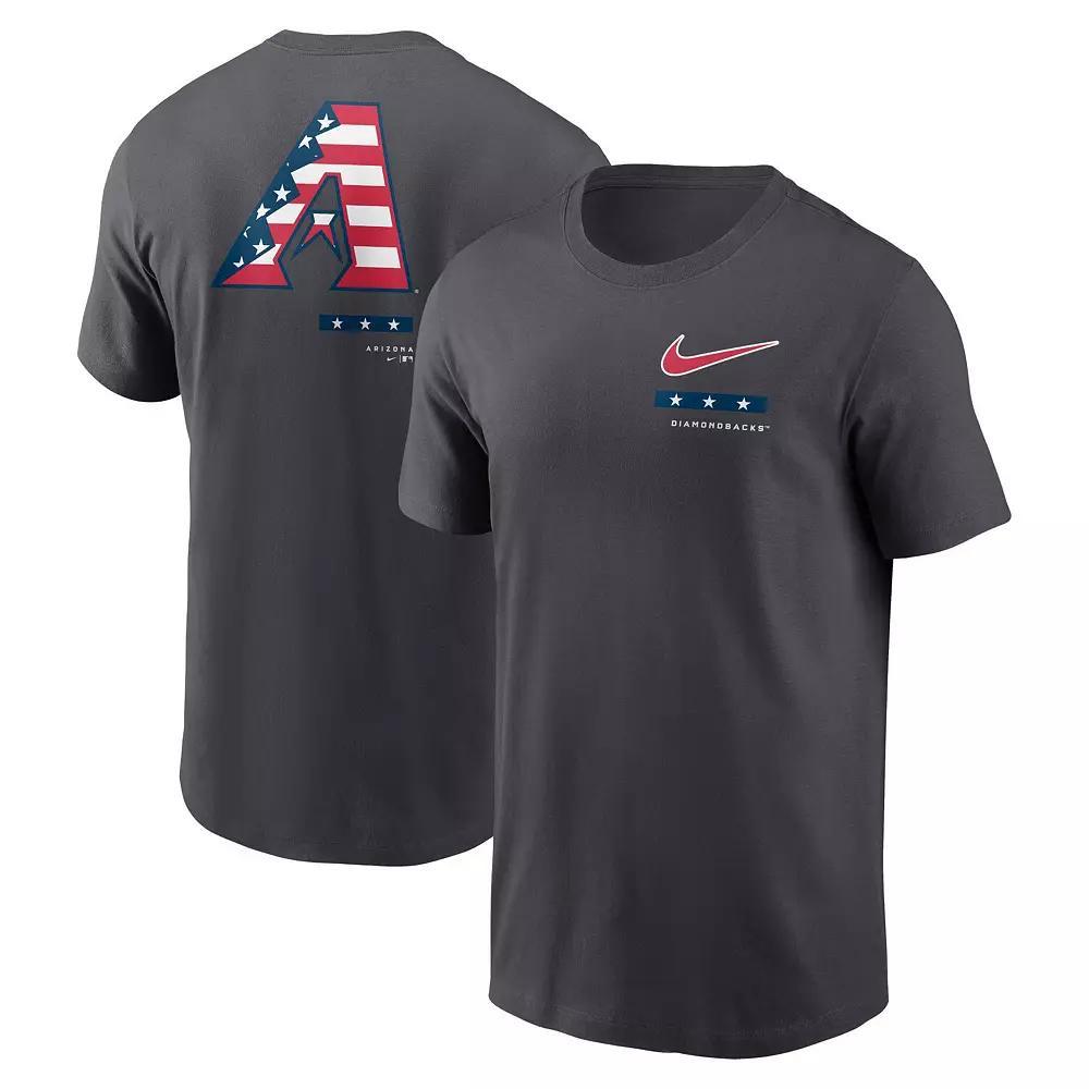 Men's Nike Anthracite Arizona Diamondbacks Americana T-Shirt, Size: Small, Grey Product Image