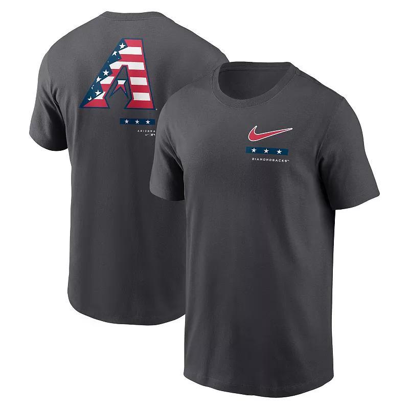 Men's Nike Anthracite Arizona Diamondbacks Americana T-Shirt, Size: Small, Grey Product Image