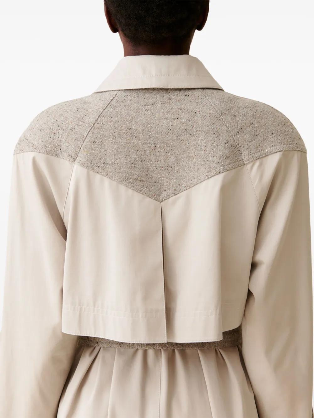 panelled trench coat Product Image