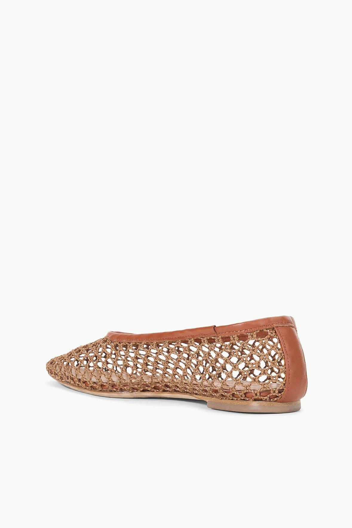 ALBA BALLET FLAT | TAN NETTING Product Image