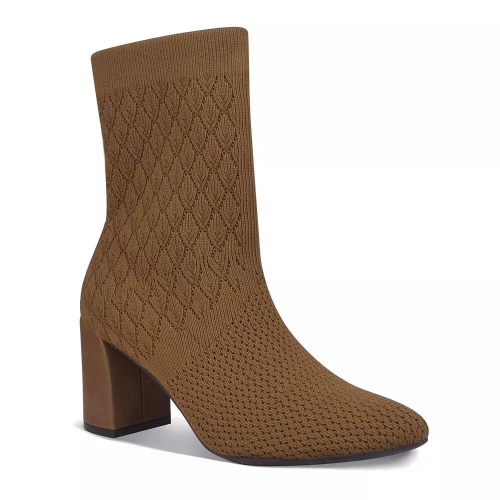 Impo Vyra Women's Stretch Knit Ankle Boots, Size: 9, Toffee Product Image