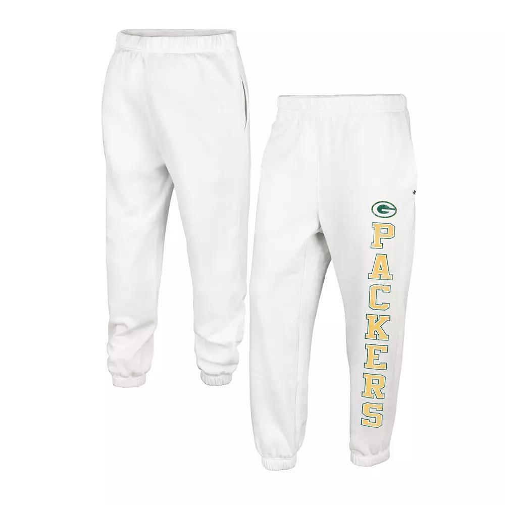 Women's '47 Oatmeal Green Bay Packers Harper Joggers, Size: Large, Team Product Image
