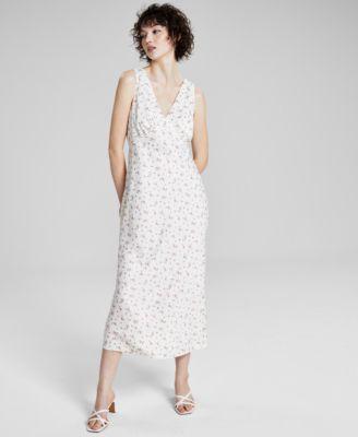 And Now This Womens Satin Sleeveless Maxi Dress, Created for Macys Product Image