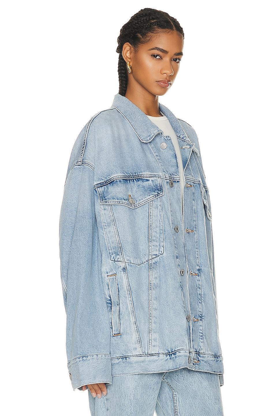 AGOLDE Wayne Denim Jacket in Denim-Light Product Image