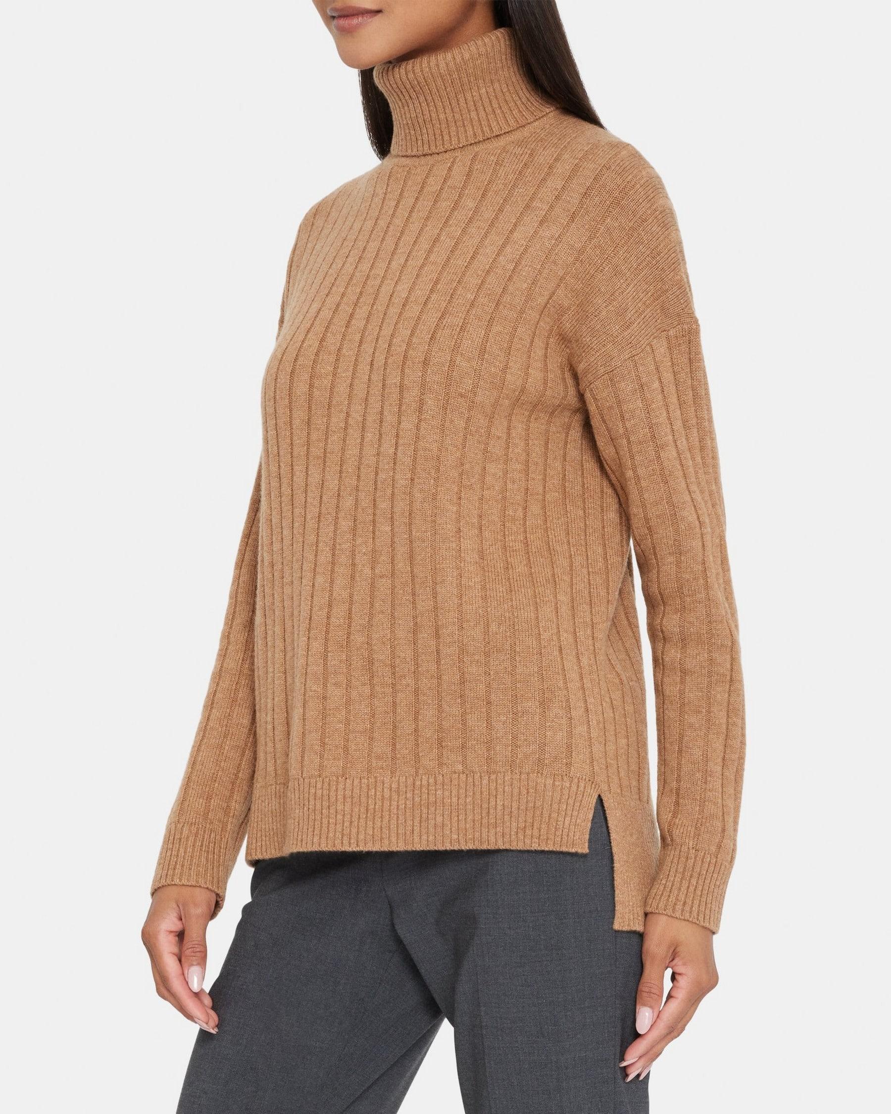 Ribbed Turtleneck in Wool-Cashmere Product Image