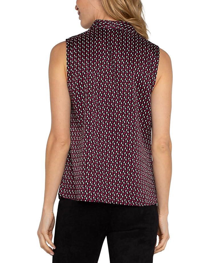 Flutter Sleeve Woven Top With Front Tie Detail Product Image