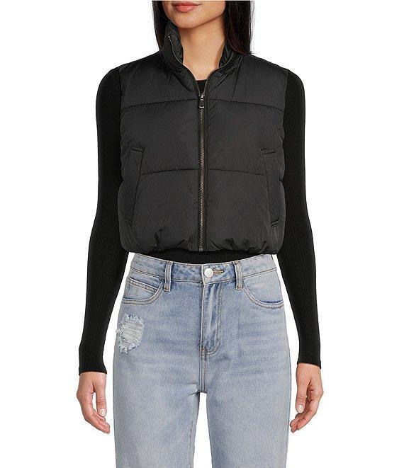 Double Zero Cropped Puffer Vest Product Image