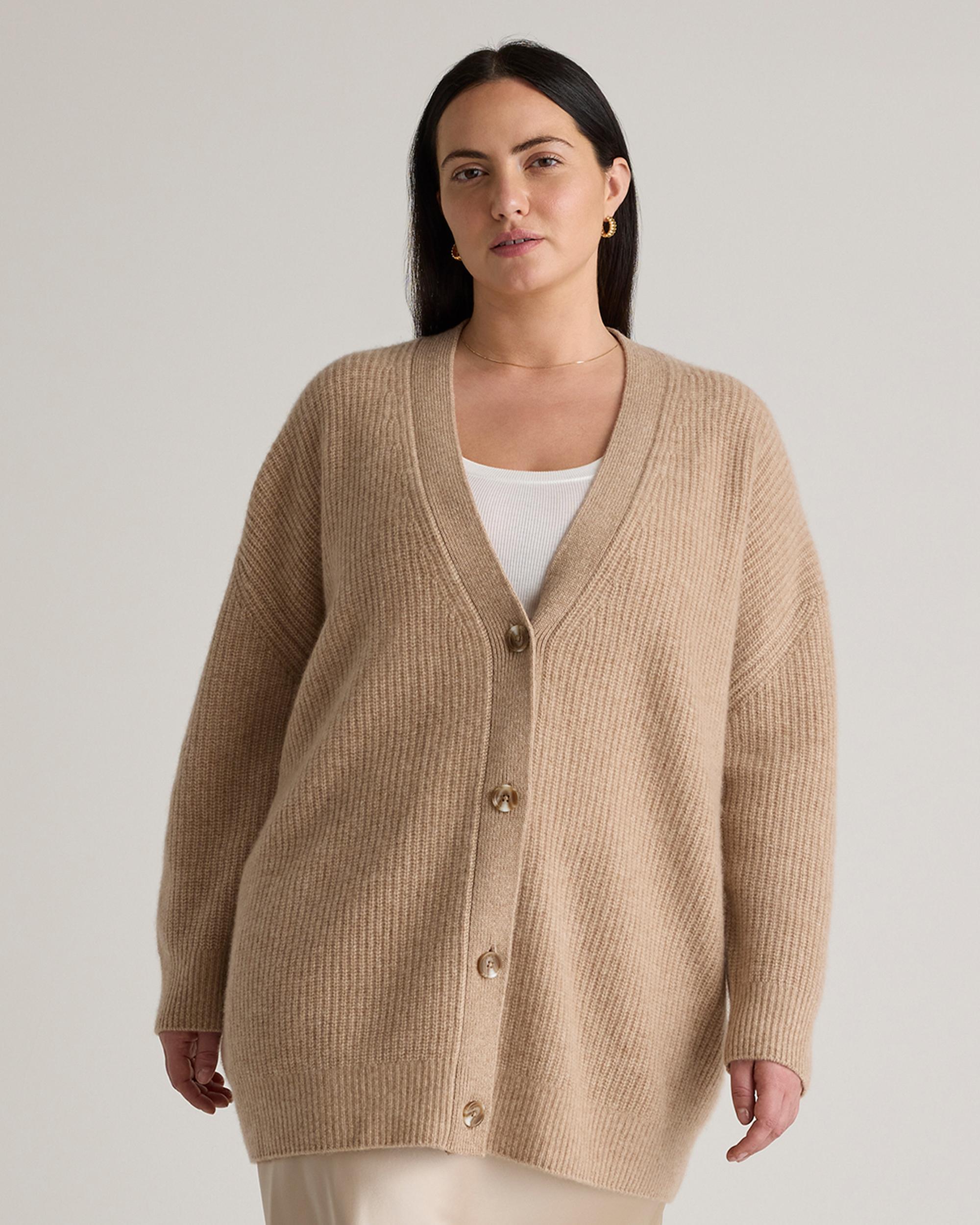 Quince | Women's Mongolian Cashmere OverSized Boyfriend Cardigan Sweater Product Image