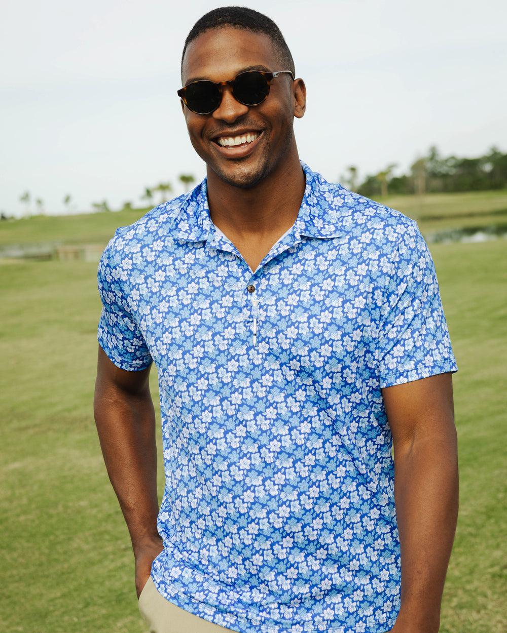 The Azaleas - Blue - Golf Shirt Product Image