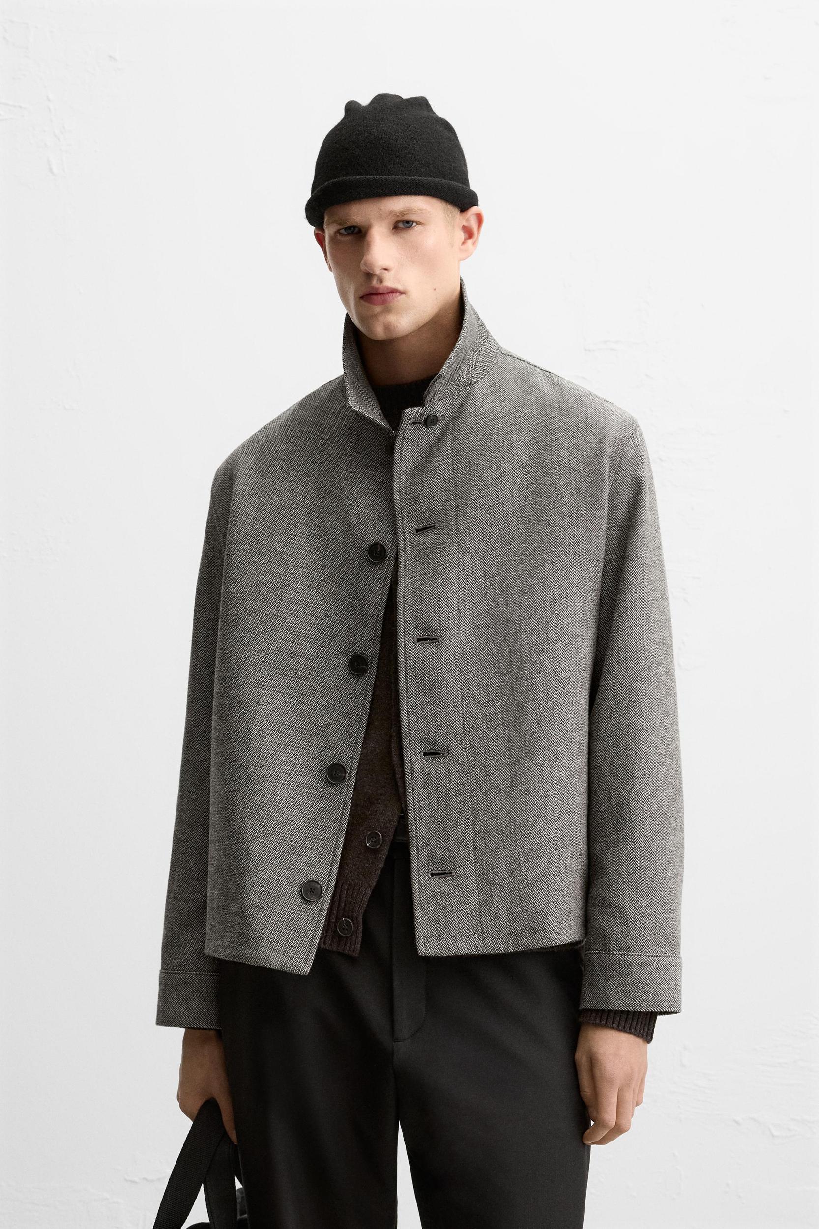 HERRINGBONE OVERSHIRT Product Image