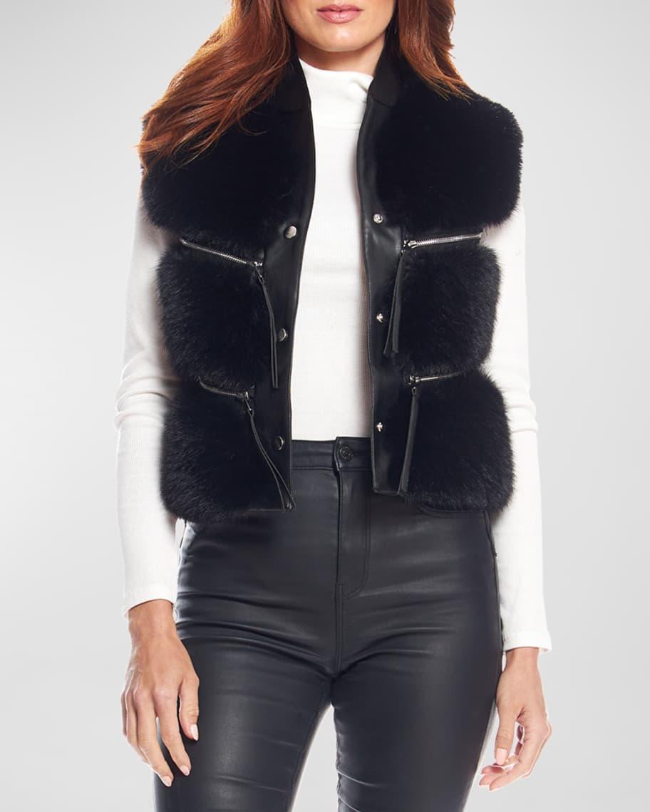 La Moda Fox Faux Fur Vest Product Image