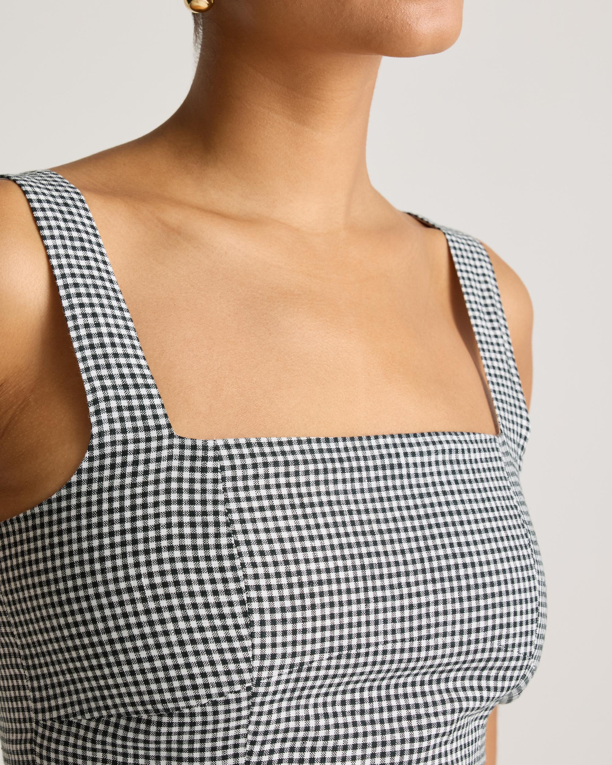 100% European Linen Fit & Flare Midi Dress Product Image