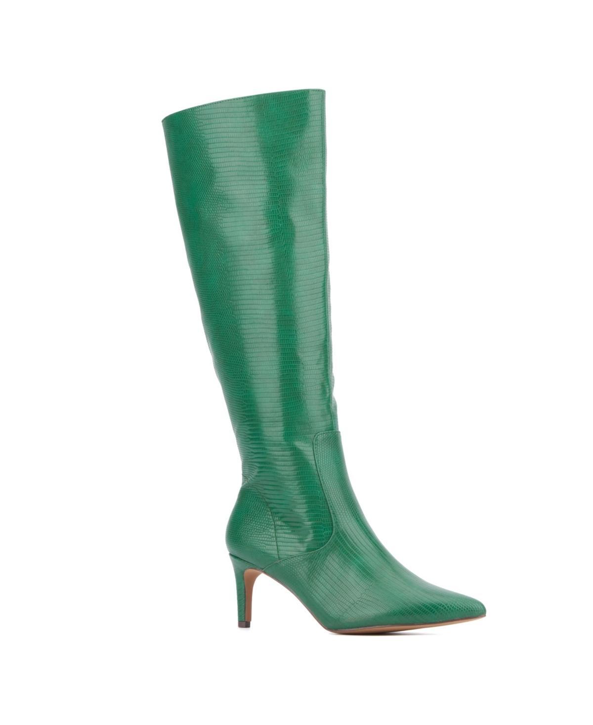 New York & Company Piper Women's Faux-Lizard Boots, Size: 11, Red Lizard Product Image
