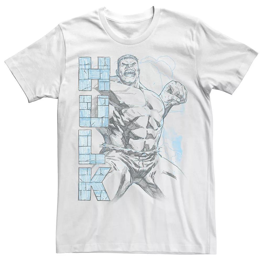 Men's Marvel Anger Problems Graphic Tee, Size: 3XL, White Product Image