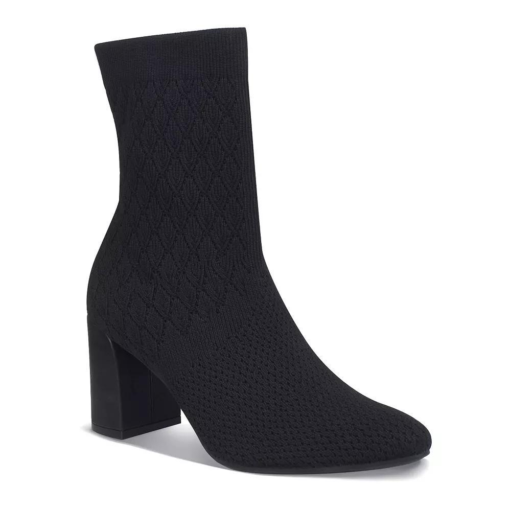 Impo Vyra Women's Stretch Knit Ankle Boots, Size: 9, Black Product Image