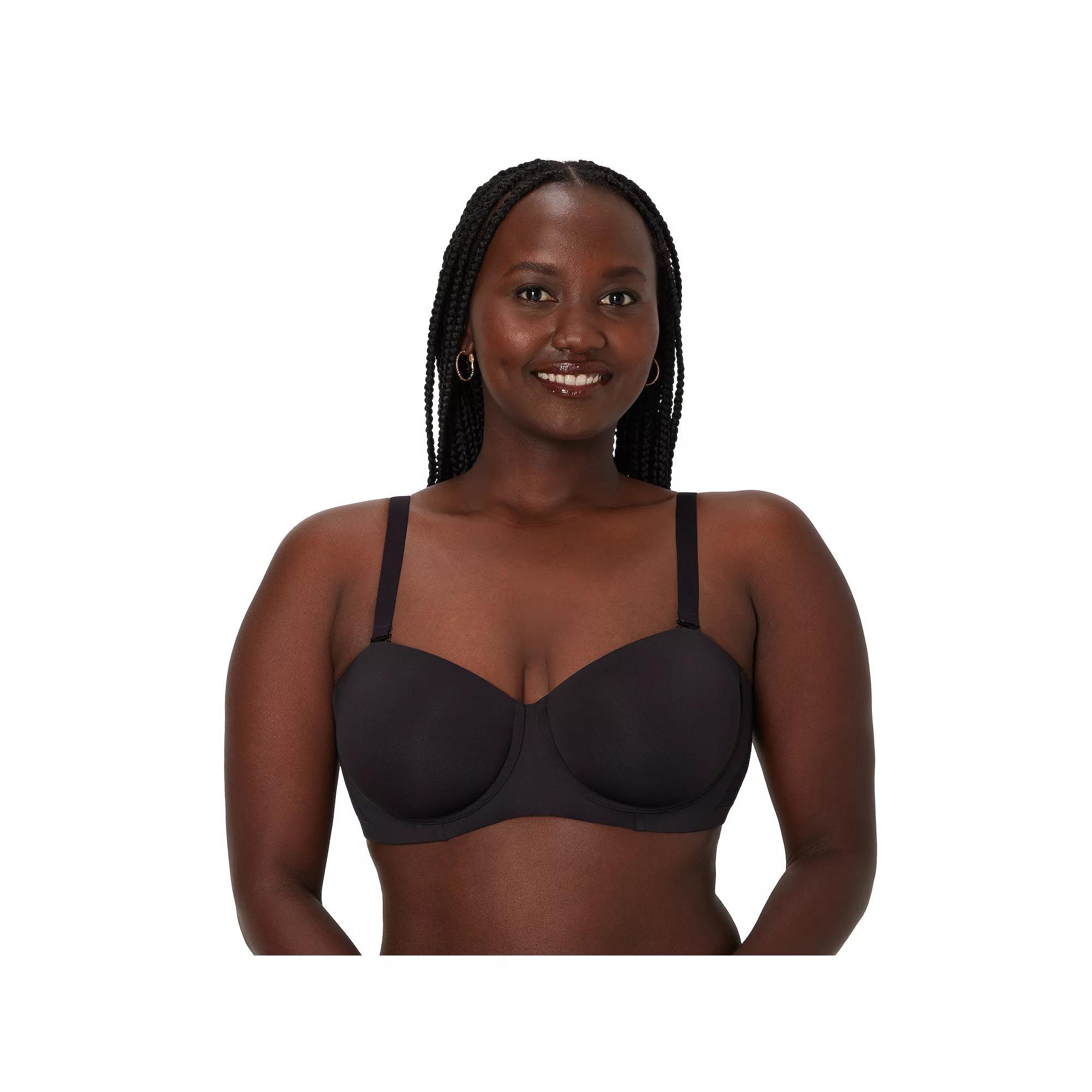 Bali®'s Coolest Smoothing Strapless Minimizer Bra DF4586, Women's, Size: 40 C, Black Product Image