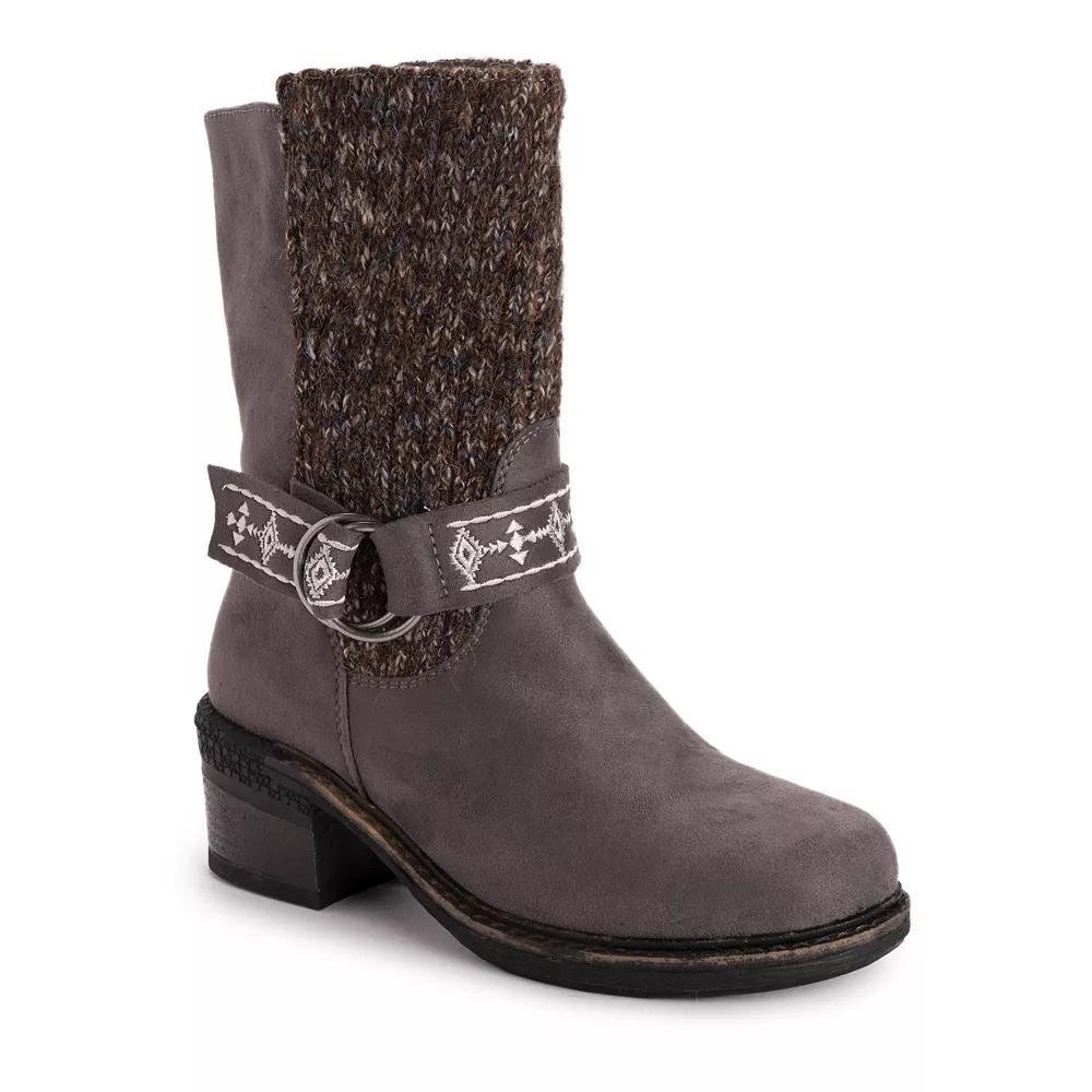 MUK LUKS Arya Alice Women's Ankle Boots, Size: 6.5, Gray Product Image
