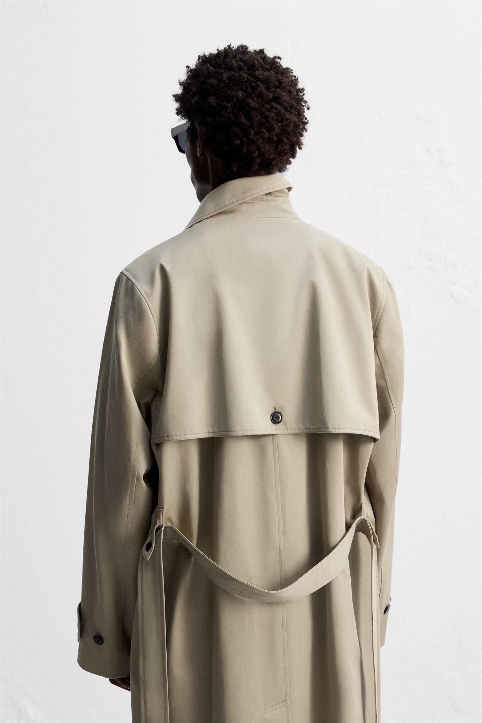 WATER REPELLENT LONG TRENCH COAT Product Image